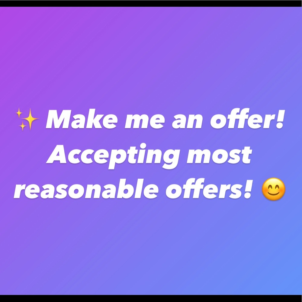 Make me an offer! 😊